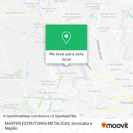 MAXFER ESTRUTURAS METALICAS mapa