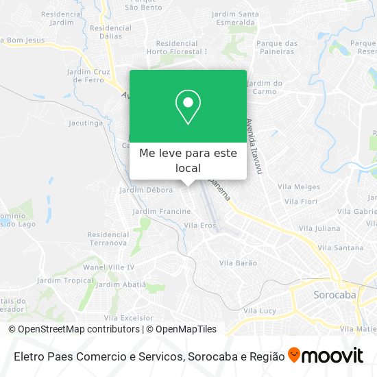 Eletro Paes Comercio e Servicos mapa