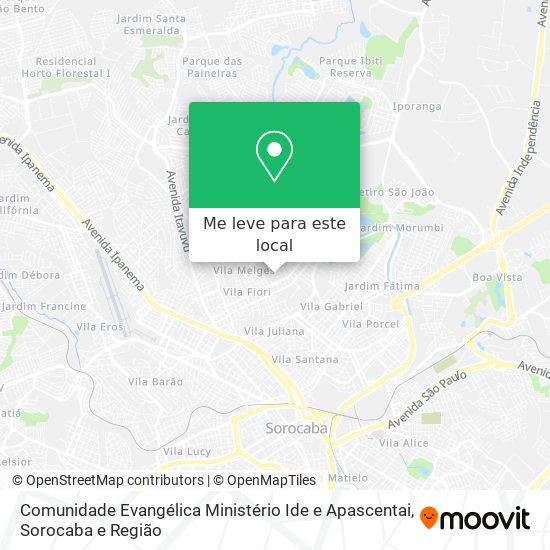 Comunidade Evangélica Ministério Ide e Apascentai mapa