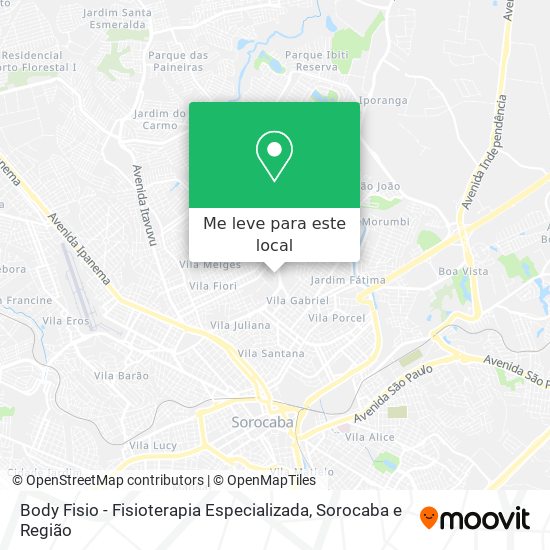 Body Fisio - Fisioterapia Especializada mapa