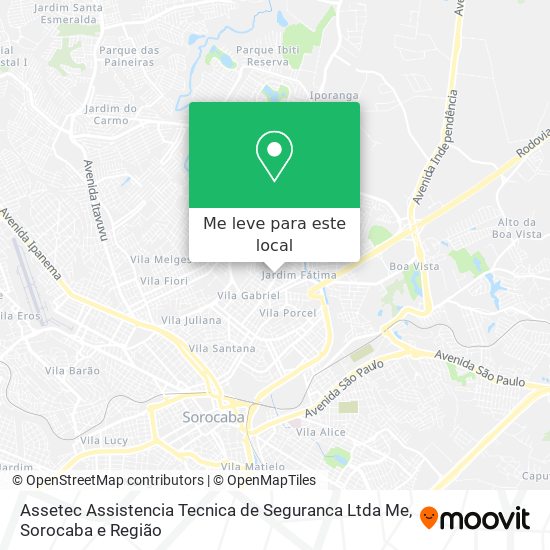 Assetec Assistencia Tecnica de Seguranca Ltda Me mapa