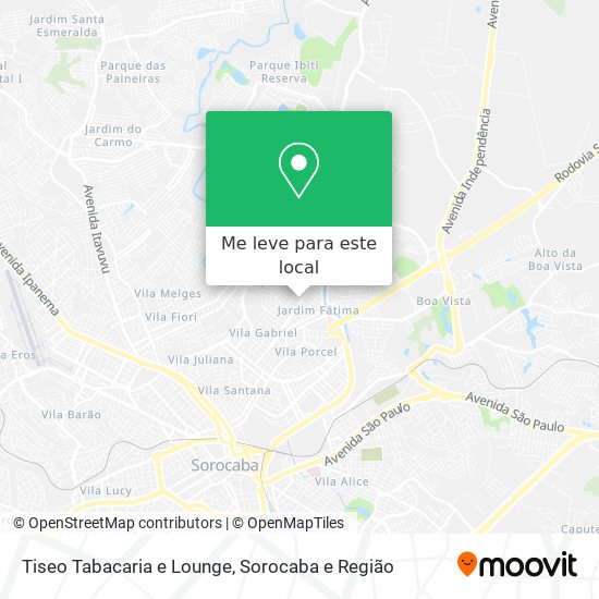 Tiseo Tabacaria e Lounge mapa