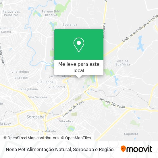 Nena Pet Alimentação Natural mapa