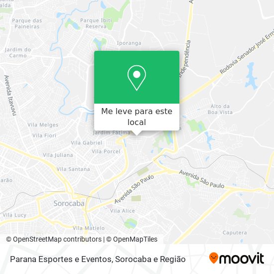 Parana Esportes e Eventos mapa