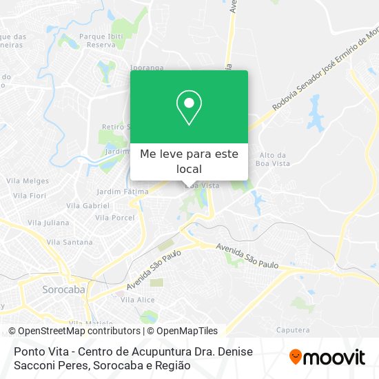 Ponto Vita - Centro de Acupuntura Dra. Denise Sacconi Peres mapa