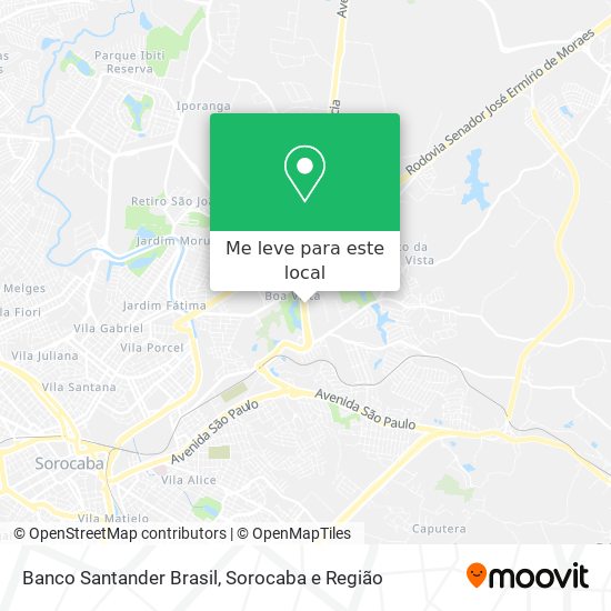 Banco Santander Brasil mapa