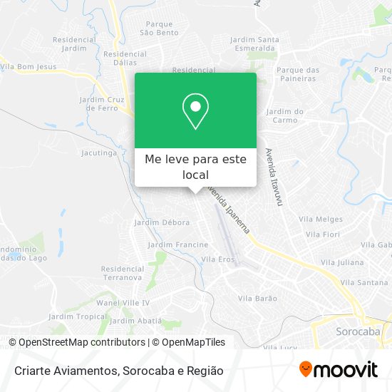 Criarte Aviamentos mapa