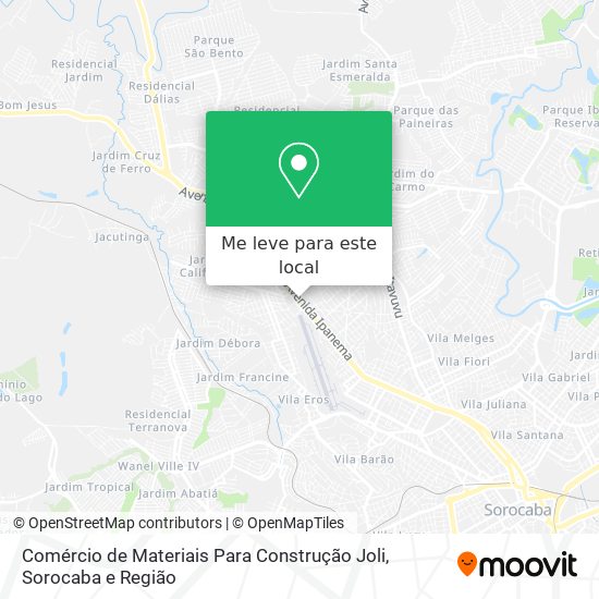 Comércio de Materiais Para Construção Joli mapa