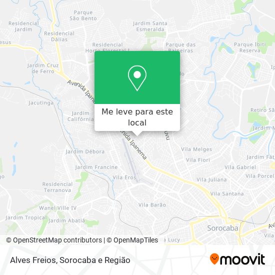 Alves Freios mapa