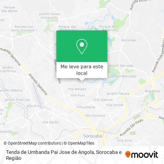 Tenda de Umbanda Pai Jose de Angola mapa