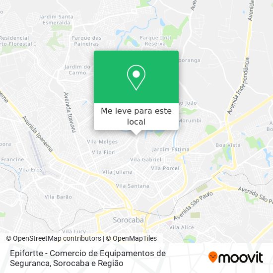 Epifortte - Comercio de Equipamentos de Seguranca mapa