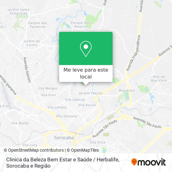 Clinica da Beleza Bem Estar e Saúde / Herbalife mapa