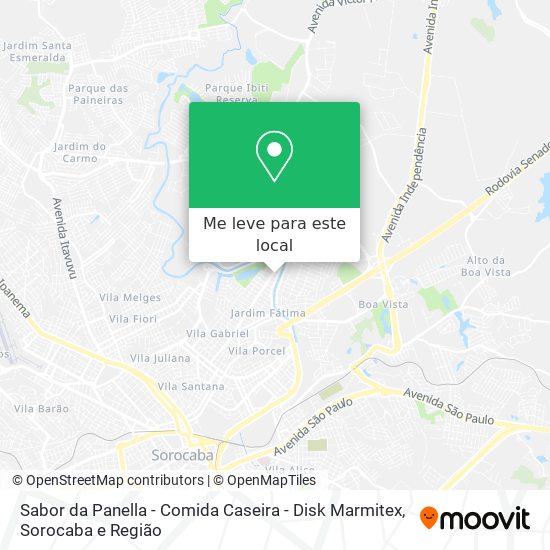 Sabor da Panella - Comida Caseira - Disk Marmitex mapa