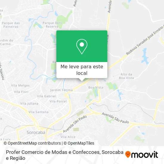 Profer Comercio de Modas e Confeccoes mapa