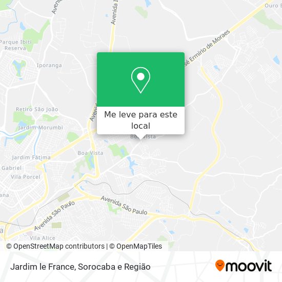 Jardim le France mapa
