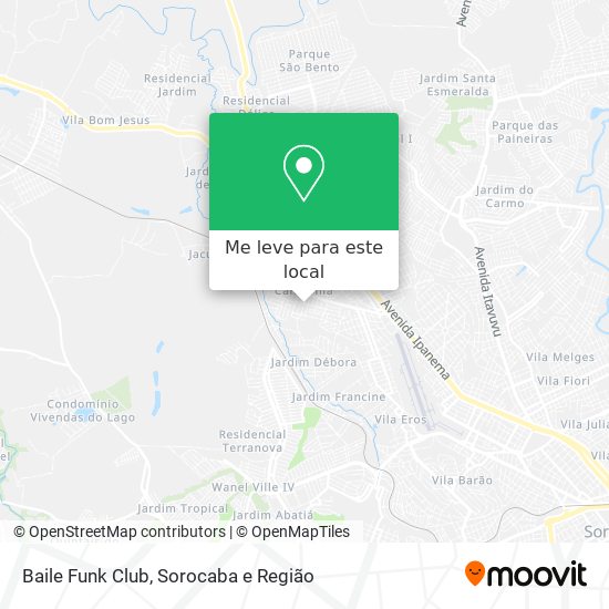 Baile Funk Club mapa