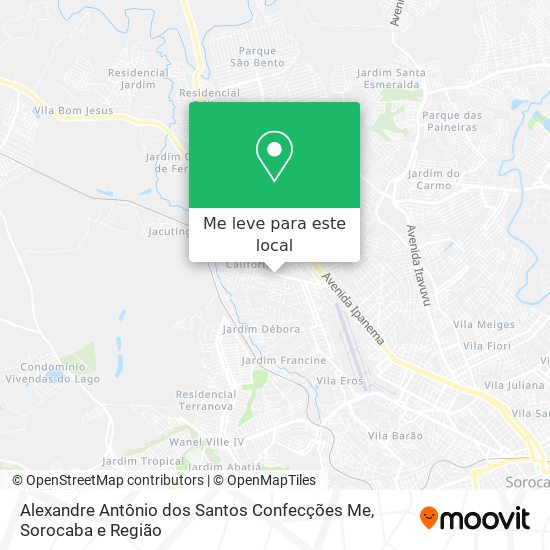 Alexandre Antônio dos Santos Confecções Me mapa
