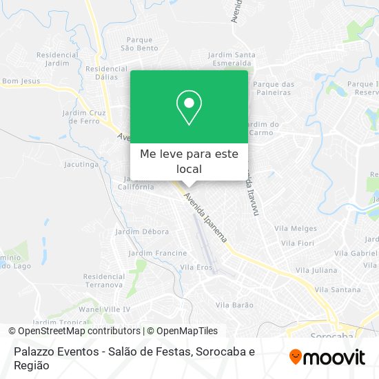 Palazzo Eventos - Salão de Festas mapa