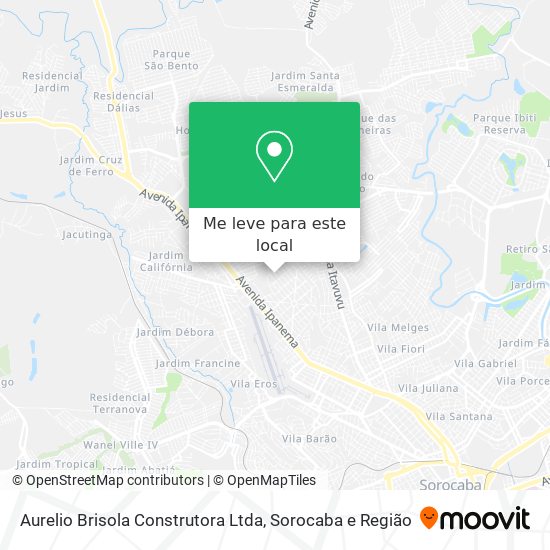 Aurelio Brisola Construtora Ltda mapa