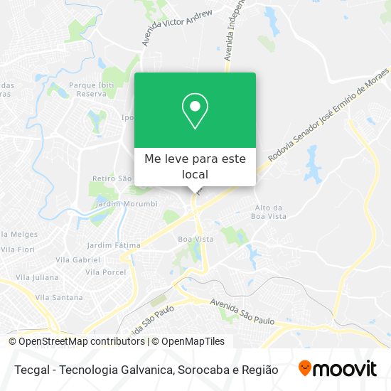 Tecgal - Tecnologia Galvanica mapa