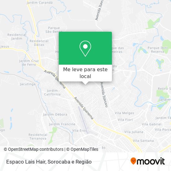 Espaco Lais Hair mapa