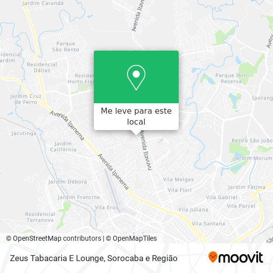 Zeus Tabacaria E Lounge mapa