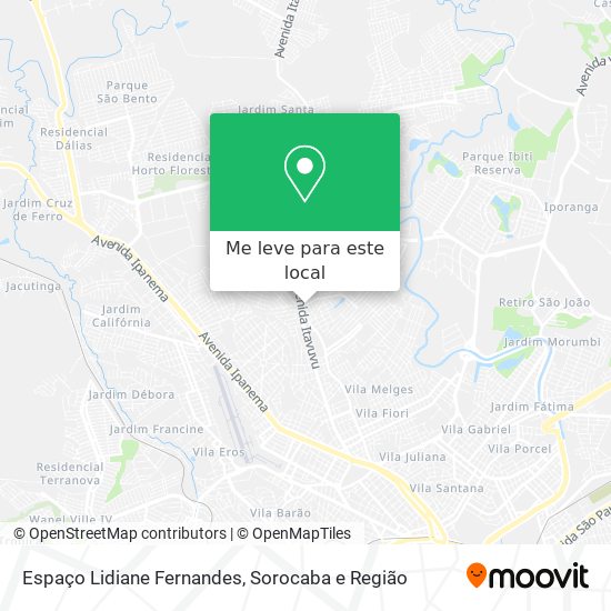 Espaço Lidiane Fernandes mapa