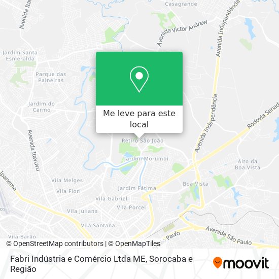 Fabri Indústria e Comércio Ltda ME mapa