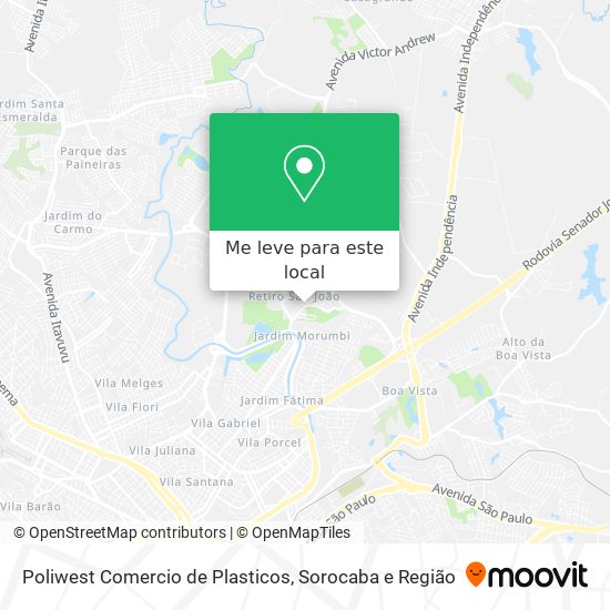 Poliwest Comercio de Plasticos mapa