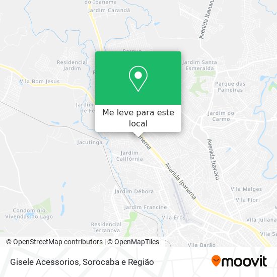 Gisele Acessorios mapa