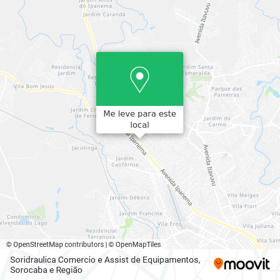 Soridraulica Comercio e Assist de Equipamentos mapa