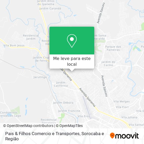 Pais & Filhos Comercio e Transportes mapa