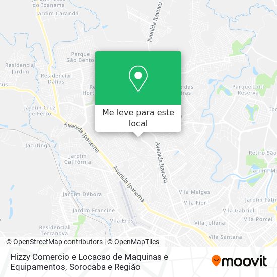 Hizzy Comercio e Locacao de Maquinas e Equipamentos mapa