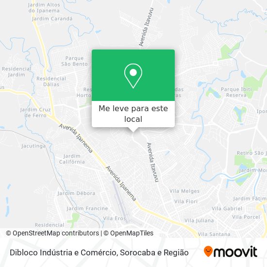 Dibloco Indústria e Comércio mapa