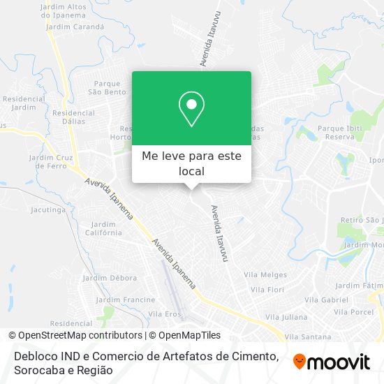 Debloco IND e Comercio de Artefatos de Cimento mapa