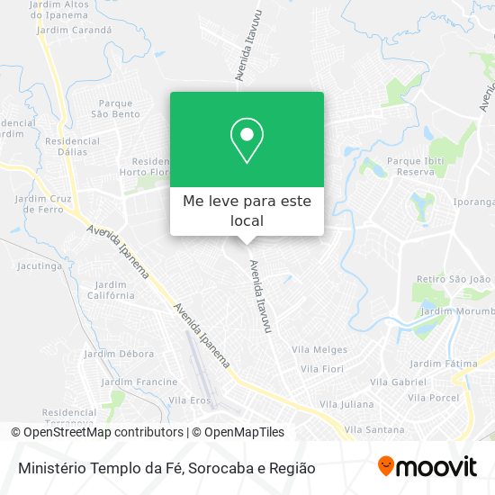 Ministério Templo da Fé mapa