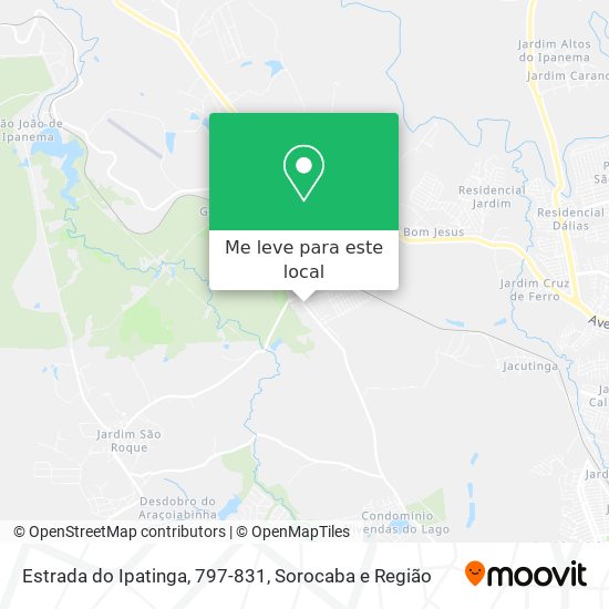 Estrada do Ipatinga, 797-831 mapa
