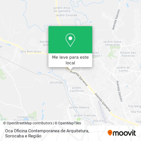 Oca Oficina Contemporanea de Arquitetura mapa