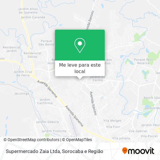 Supermercado Zaia Ltda mapa