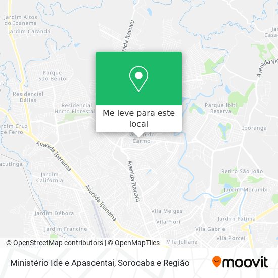 Ministério Ide e Apascentai mapa