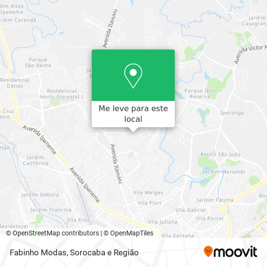 Fabinho Modas mapa