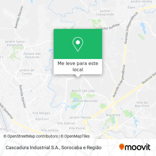 Cascadura Industrial S.A. mapa