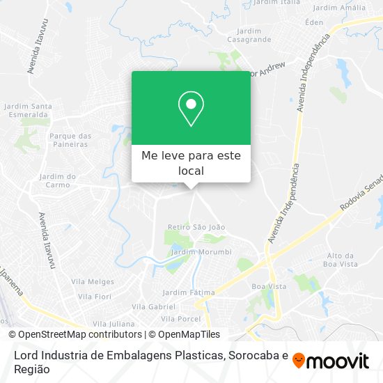 Lord Industria de Embalagens Plasticas mapa