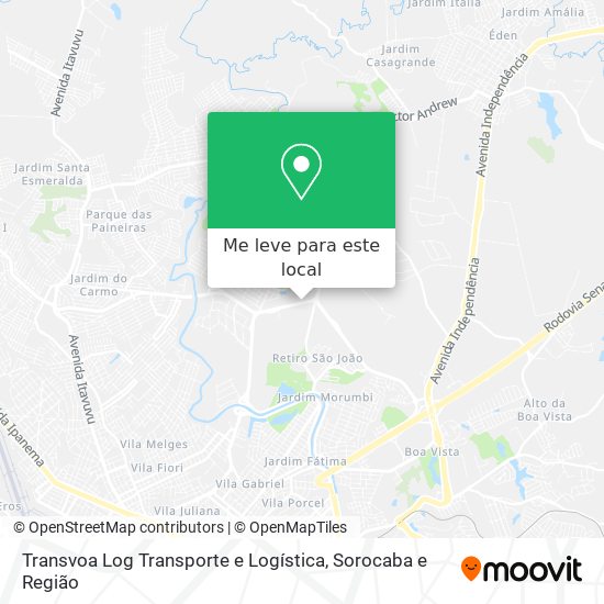 Transvoa Log Transporte e Logística mapa