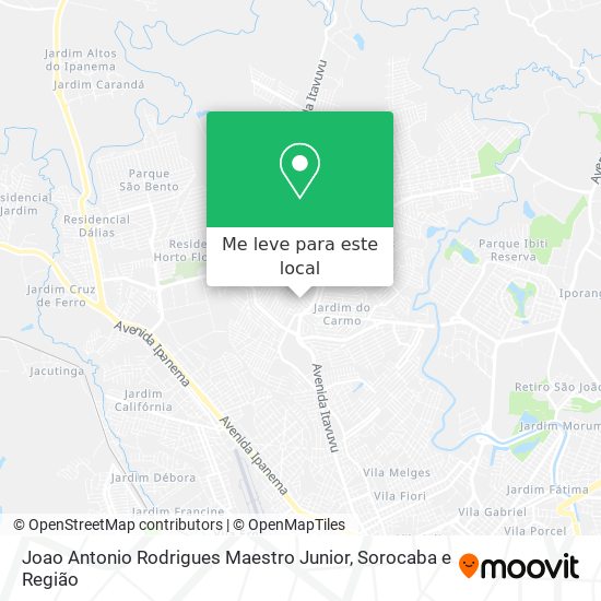Joao Antonio Rodrigues Maestro Junior mapa