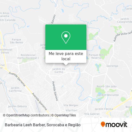 Barbearia Leeh Barber mapa