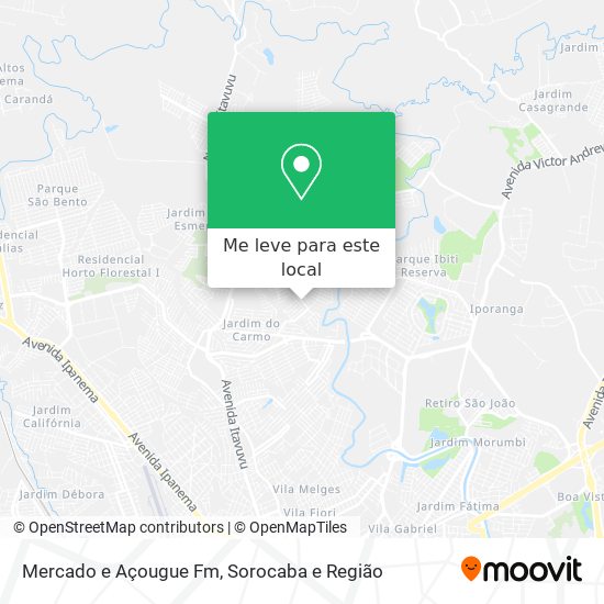 Mercado e Açougue Fm mapa