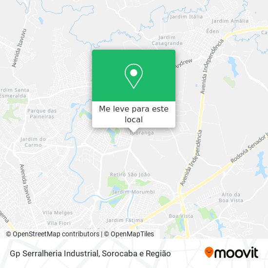Gp Serralheria Industrial mapa