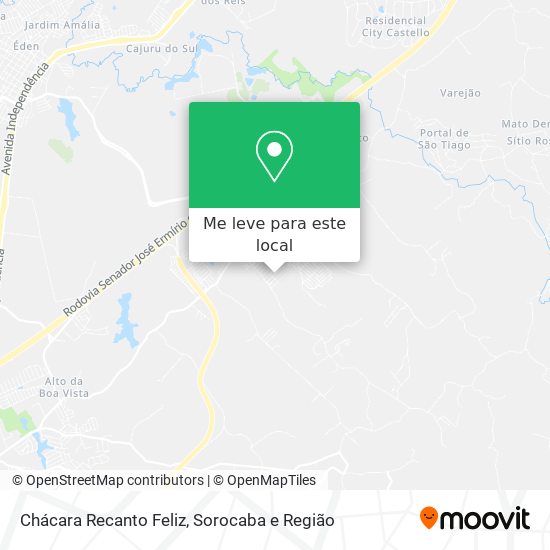 Chácara Recanto Feliz mapa