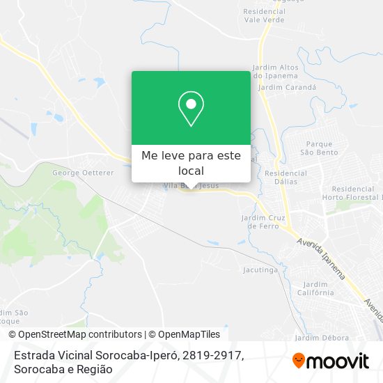 Estrada Vicinal Sorocaba-Iperó, 2819-2917 mapa
